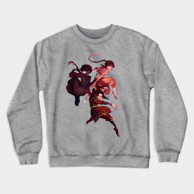 fire nation girls Crewneck Sweatshirt by fiireblanket